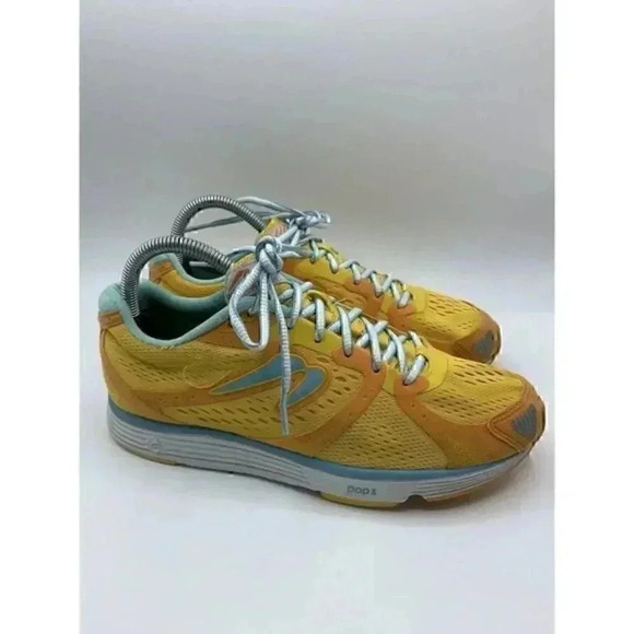 Newton Energy NR II Womens Orange Sky Blue Low Top Athletic‎ Running size 8.5 - Picture 3 of 8